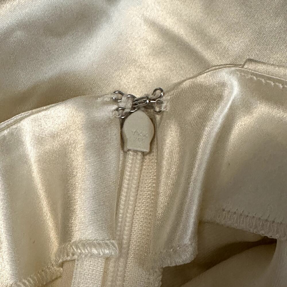 Reformation Ronda Silk Dress Ivory - Picture 10 of 13